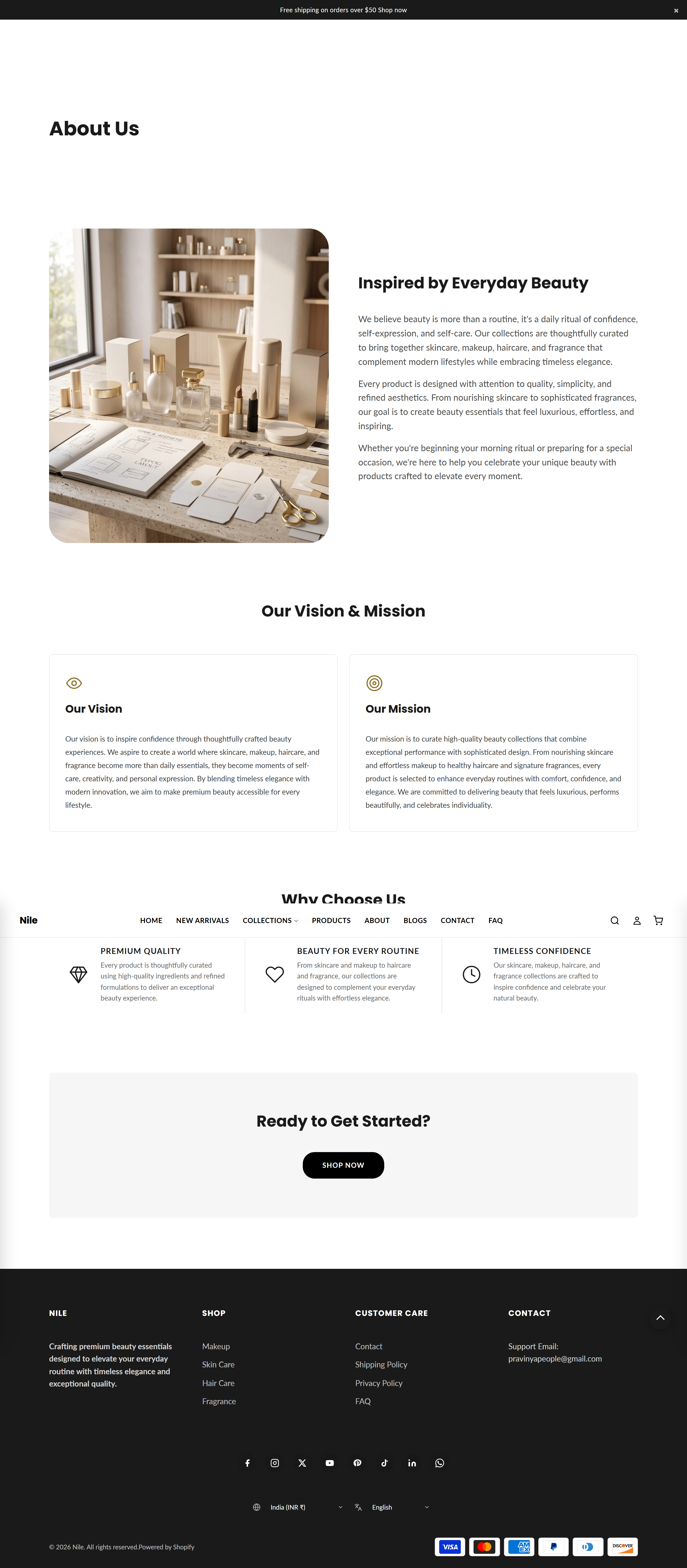 About page