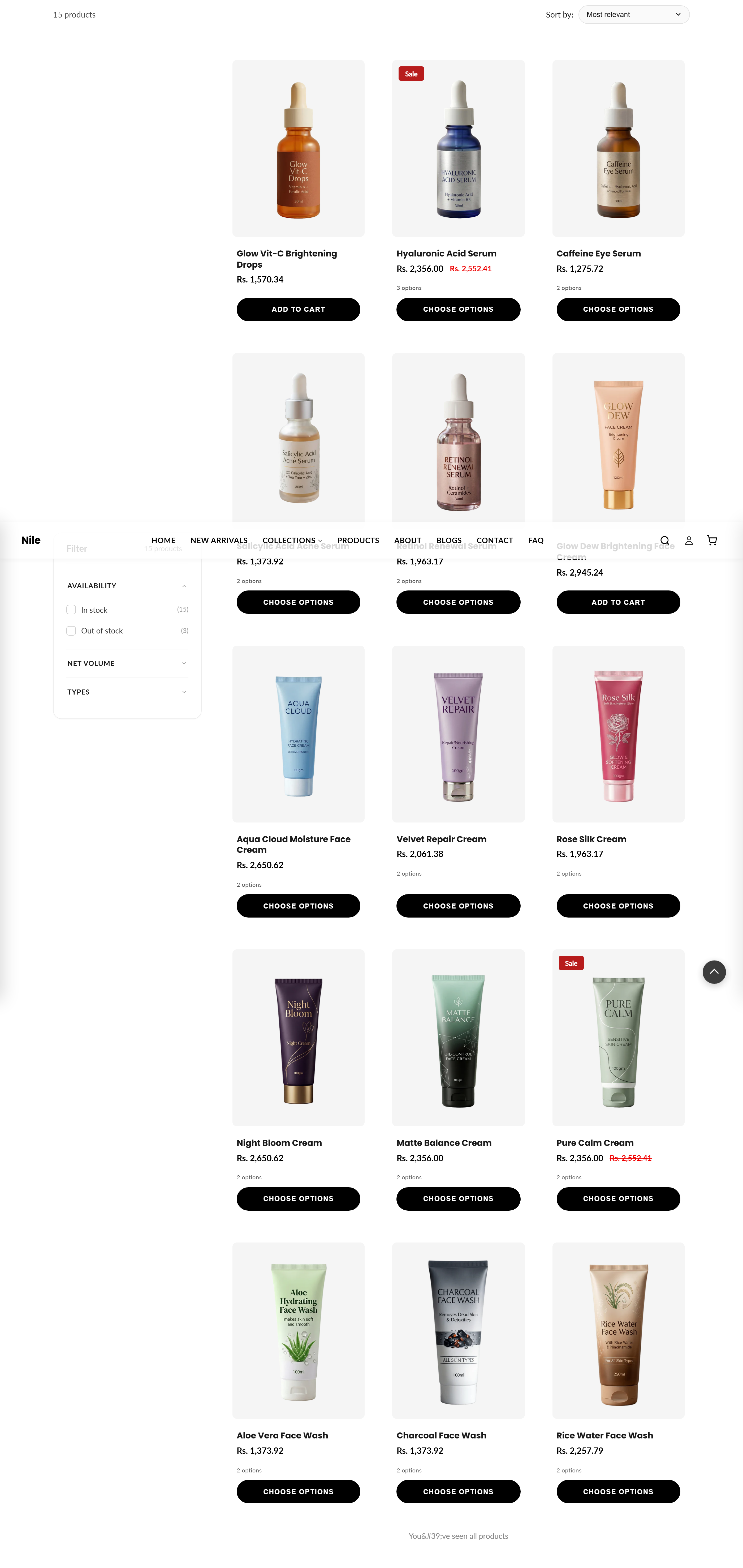 Collection products