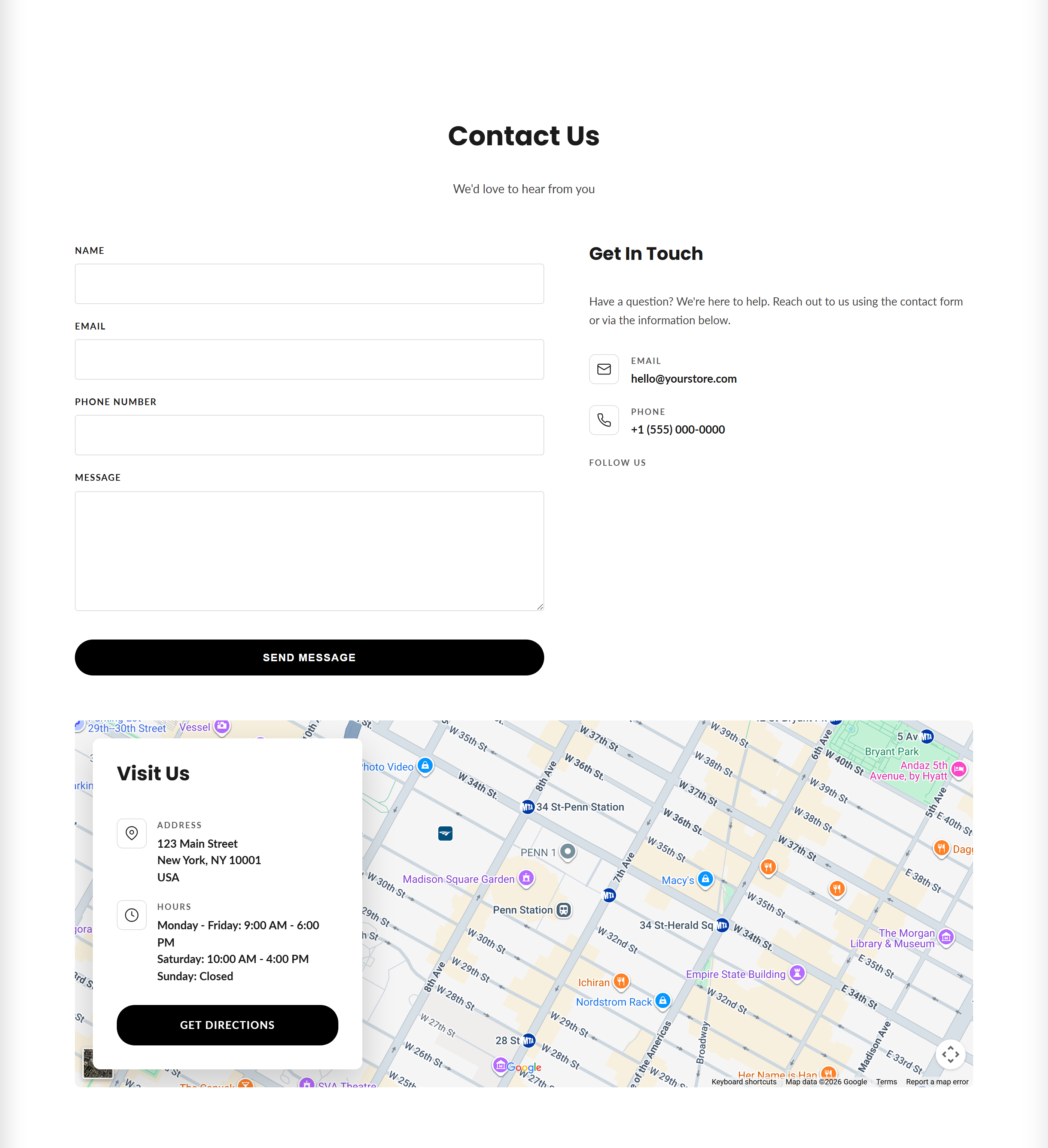 Contact form