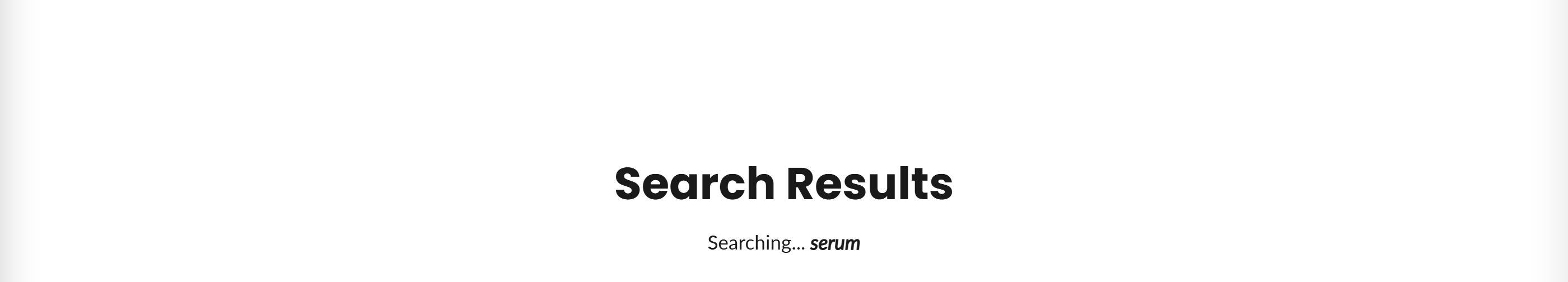 Search Header