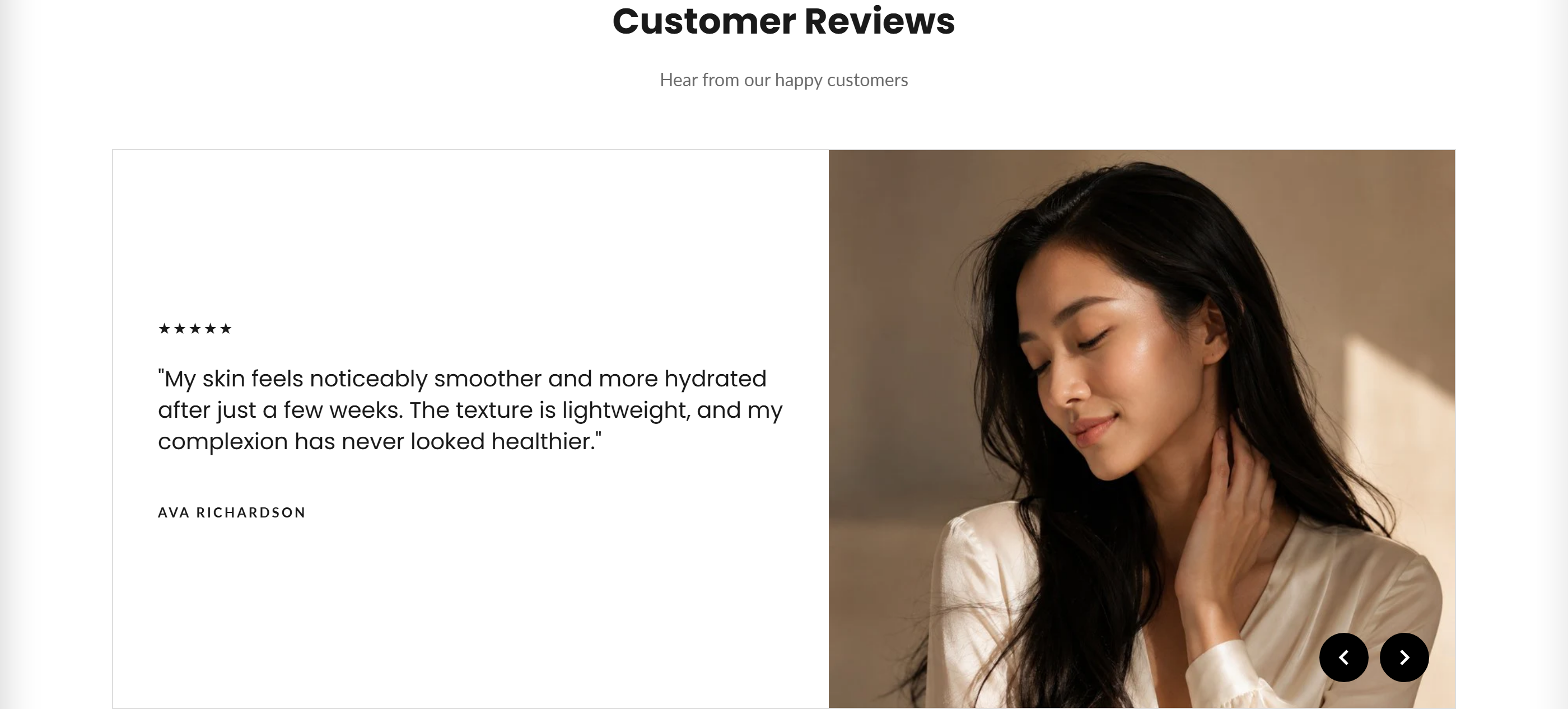 Modern testimonials